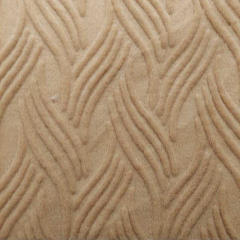 Fellimitat Fake Fur Plsch gemustert 3D grafisches Muster, camel