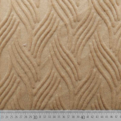 Fellimitat Fake Fur Plsch gemustert 3D grafisches Muster, camel
