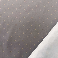 Futterstoff Jackenfutter Mantelfutter Punkte, hellbraun taupe