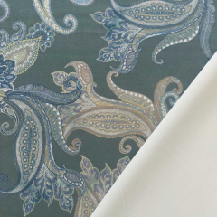 Wildlederimitat Fake Suede Paisleymuster, armygrn