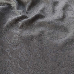 Jerseystoff Punto di Roma Spitze Blumen, schwarz