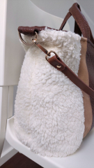 elastisches Wildleder Imitat Fake Suede, camel