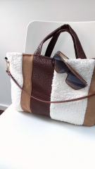 elastisches Wildleder Imitat Fake Suede, camel