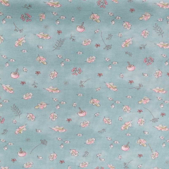 Jerseystoff Digitaldruck kleine Bltter Pilze, mint