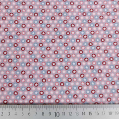 Jerseystoff gepunktet, kleine sterne, pink rosa wei grau