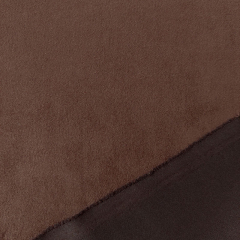 elastisches Wildleder Imitat Fake Suede, dunkelbraun