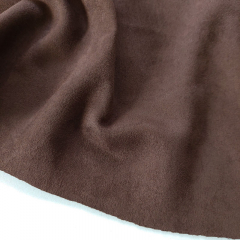 elastisches Wildleder Imitat Fake Suede, dunkelbraun