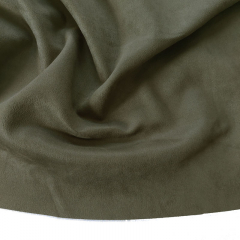 elastisches Wildleder Imitat Fake Suede, armygrn