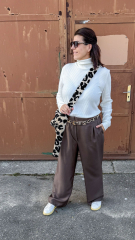 Lyocell Twillstoff uni, matt braun (schlamm)