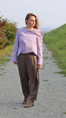 Lyocell Twillstoff uni, matt braun (schlamm)