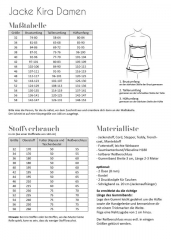 Papierschnittmuster DAMEN Jacke KIRA Fadenkfer