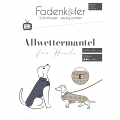 Papierschnittmuster Allwettermantel Hunde Fadenkfer