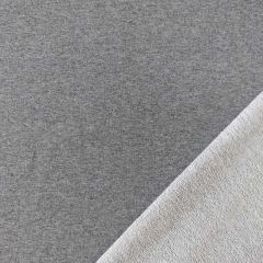 Sweatstoff French Terry mittelgrau meliert