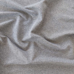 Sweatstoff French Terry mittelgrau meliert