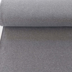 Sweatstoff French Terry mittelgrau meliert