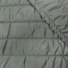 Steppstoff Streifen wattiert matt, armygreen