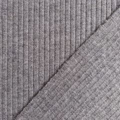 Strickstoff Rippenstrick Classic Look - dunkelgrau
