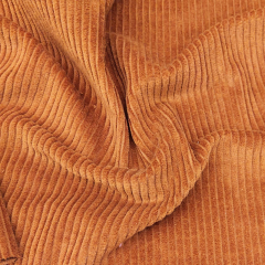 Breitcord Stoff uni, karamell braun