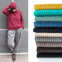 Breitcord Stoff uni, karamell braun