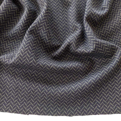 Jacquard Jerseystoff Fischgrtmuster, khaki schwarz