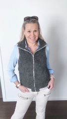 Teddyfleece Teddyfell aus Baumwolle, armygrn