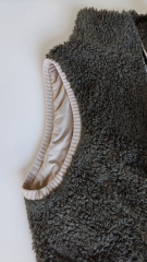 Teddyfleece Teddyfell aus Baumwolle, armygrn