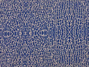 Leichter Punto di Roma grafisches Muster Animalprint, dunkelblau cognac