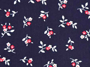 Baumwollstoff Blmchen Trachtenlook, dunkelblau