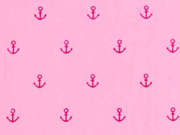 weicher Baumwollstoff Anker, pink rosa