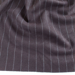 Jersey Stoff Heavy Stretchjersey Nadelstreifen, wei dunkelbraun