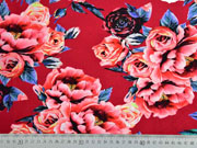 Jersey groe Rosen Digitaldruck, rot