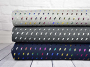 RESTSTCK 50 cm Jersey Blitze silber metallic, anthrazit melange