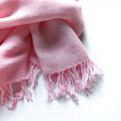 Halstuch Bambus leicht weich uni, rosa