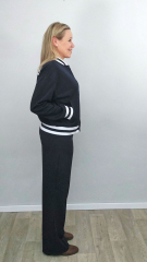 Hosenstoff 2-Way Stretch Wool Touch, anthrazit
