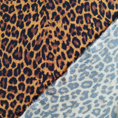 Viskose Webware Leopardenmuster, schwarz karamell aus LENZING™ ECOVERO™ Viscosefasern