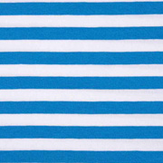 Jerseystoff Streifen 1 cm Garn gefrbt, himmelblau wei
