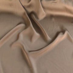 Silky Viskose Rayon Webware uni, hellbraun (bronze)