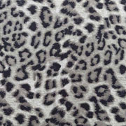 Hosenstretch Stoff Bengalin Leopardenmuster, graubraun schwarz