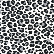 RESTSTÜCK 68 cm Jerseystoff Leopardenmuster, schwarz grau weiß