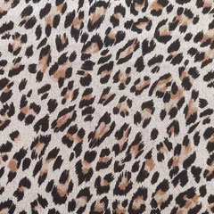 Viskose Stoff Blusenstoff Leopardenmuster, schwarz braun beige