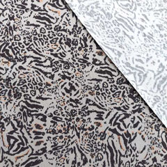 Hosenstretchstoff Bengalin Animal Print, braun ocker beige