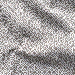 Hosenstretchstoff Bengalin graphisches Muster, taupe beige