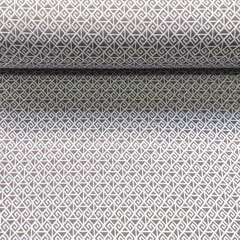 Hosenstretchstoff Bengalin graphisches Muster, taupe beige