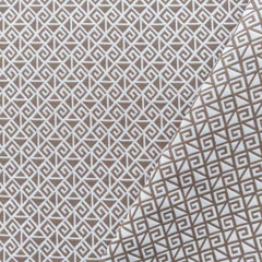 Hosenstretchstoff Bengalin graphisches Muster, taupe beige