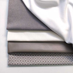 Hosenstretchstoff Bengalin graphisches Muster, taupe beige