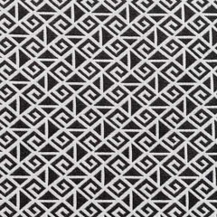 RESTSTÜCK 96 cm Hosenstretchstoff Bengalin graphisches Muster, schwarz weiss