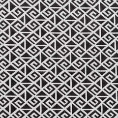RESTSTCK 96 cm Hosenstretchstoff Bengalin graphisches Muster, schwarz weiss