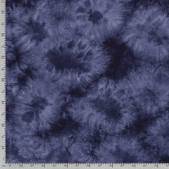 Musselin Stoff Double Gauze Batik, dunkelblau
