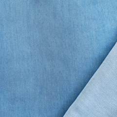 Viskose Jeanslook uni, jeansblau