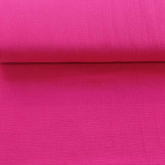 Musselin Stoff Double Gauze uni,pink